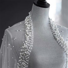 Load image into Gallery viewer, Pearl Bridal veil with Blusher