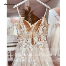 Load image into Gallery viewer, Spaghetti Straps Lace Wedding Dress