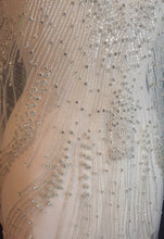 Load image into Gallery viewer, Rhinestone Fabric, Beaded Fabric, Full Length Crystal Wedding Panel